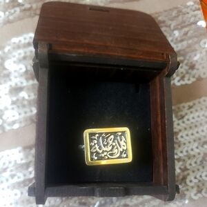 Ring sliver 925 and gold plated